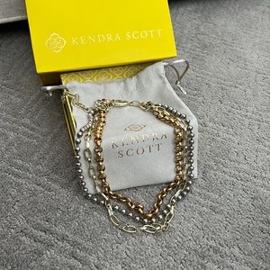 Stunning adjustable necklace w mixed metals by Kendra Scott